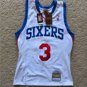 NWT Allen Iverson #3  Mitchell & Ness Sixers Hardwood Classics